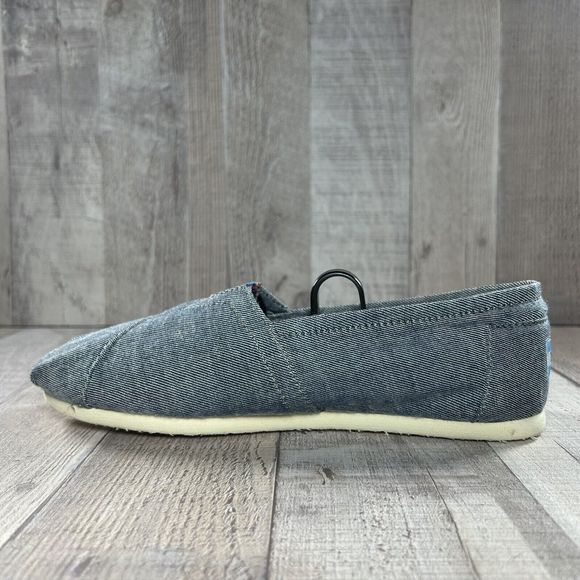 Toms Women's Alpargata Slip On Flats Casual Shoes Chambray Blue Size 7.5 - Picture 10 of 13